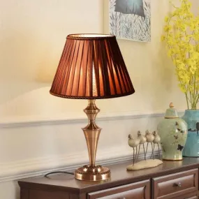 13" Antique Brass  Bedroom LED Bulb  Table Lamp
