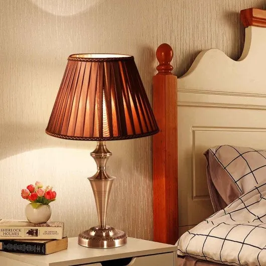 13" Antique Brass  Bedroom LED Bulb  Table Lamp