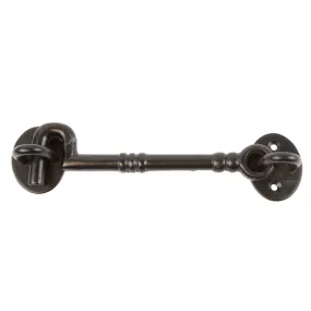 165mm Black Ornate Cabin Hook and Eye - By Hammer & Tongs