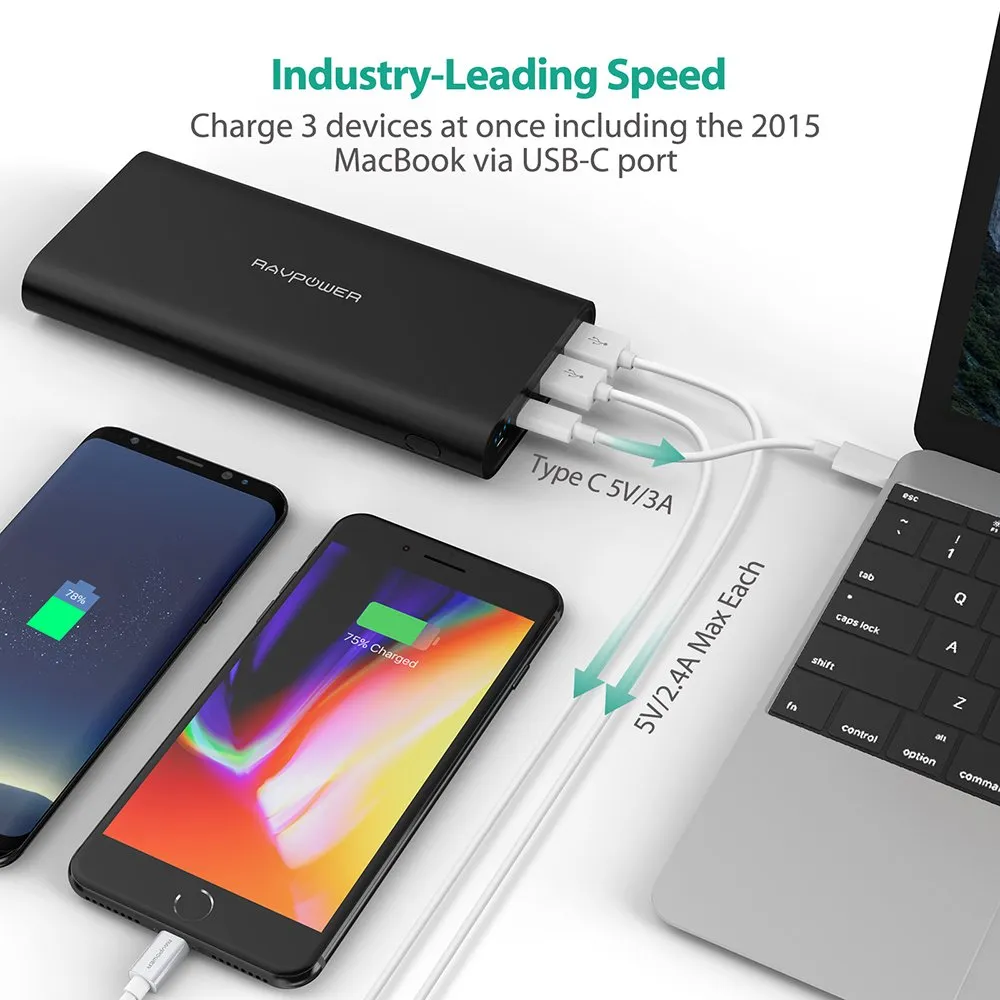 26800mAh 3-Port Power Bank