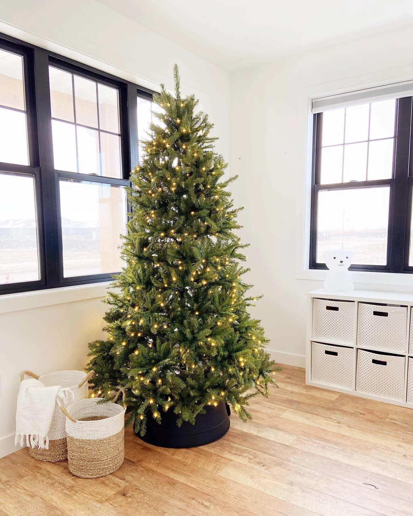 6.5' Yorkshire Fir Artificial Christmas Tree with 500 Warm White LED Lights