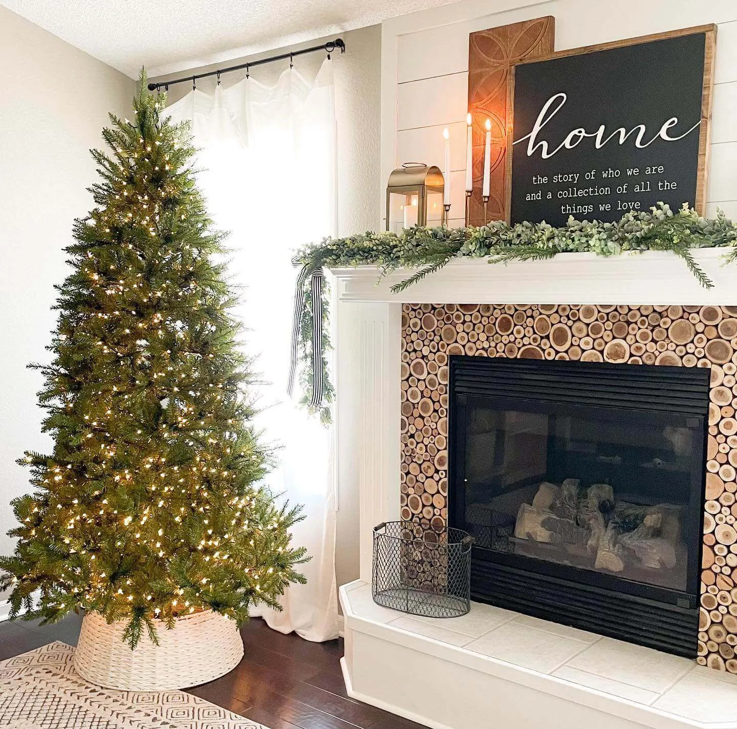 6.5' Yorkshire Fir Artificial Christmas Tree with 500 Warm White LED Lights