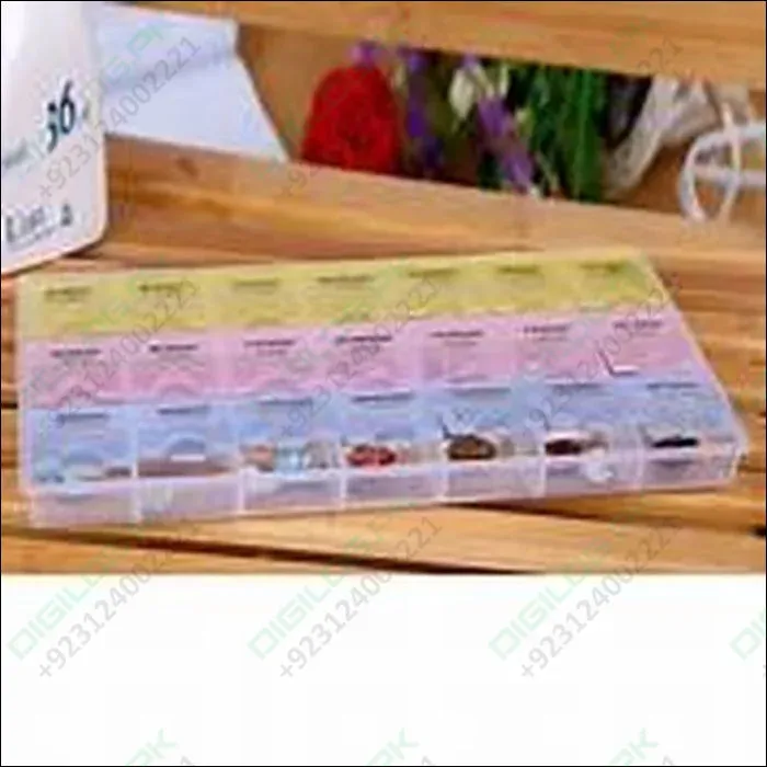 7 Days Weekly 28 Slots Travel Pill Box Organizer And Medicine Holder Case Medicine Organizer