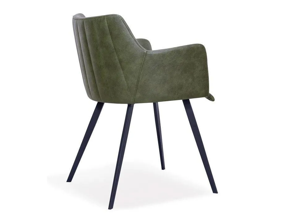 Andorra Armchair Vintage Green Seat