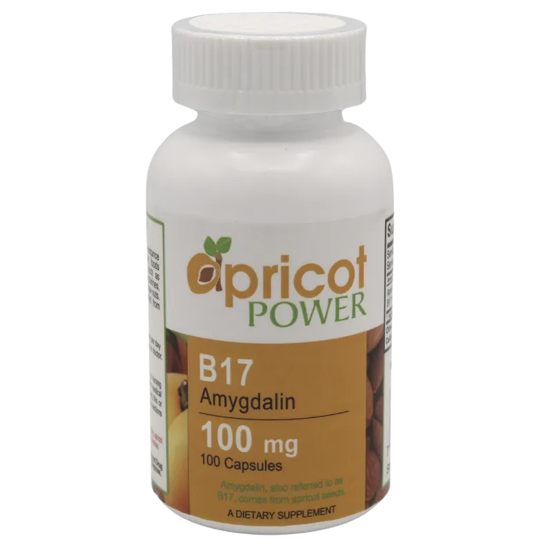 Apricot Power B17 Amygdalin 100mg Capsules 100ct