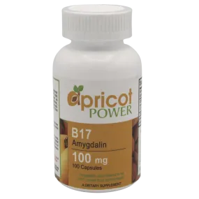 Apricot Power B17 Amygdalin 100mg Capsules 100ct