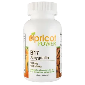 Apricot Power B17 Amygdalin 100mg Tablets 100ct