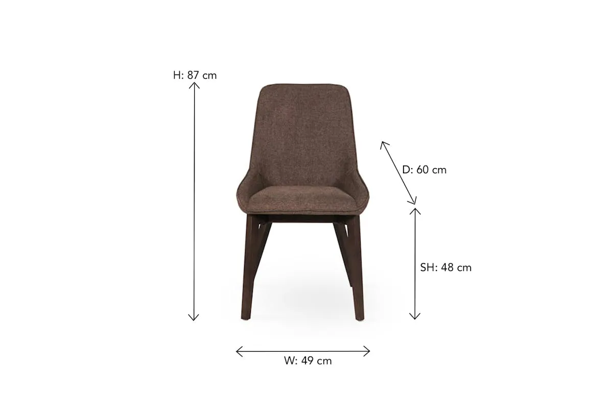 Avenza Dining Chair | Brown