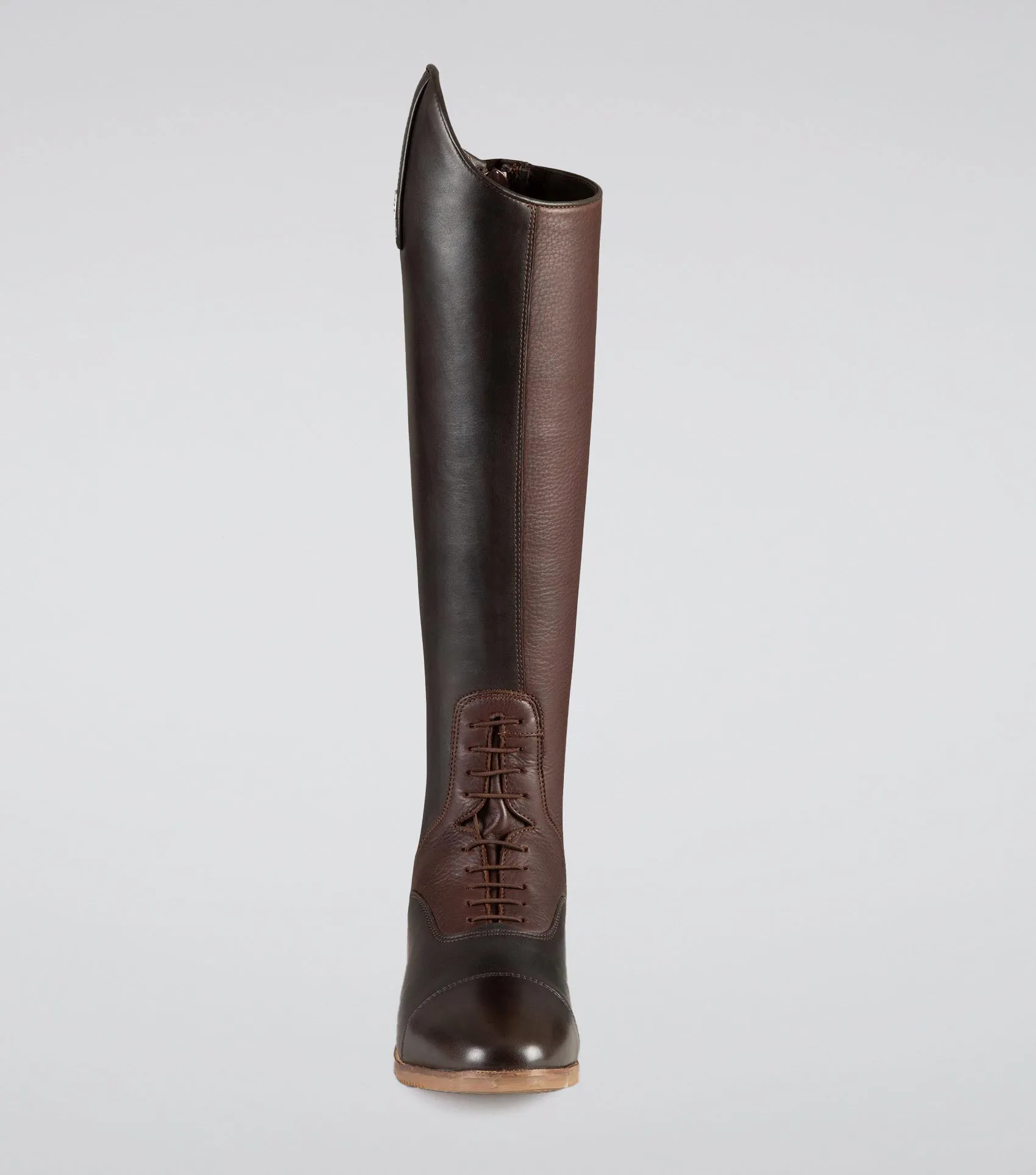 Bilancio Ladies Leather Field Tall Riding Boot Brown (Wide Calf)
