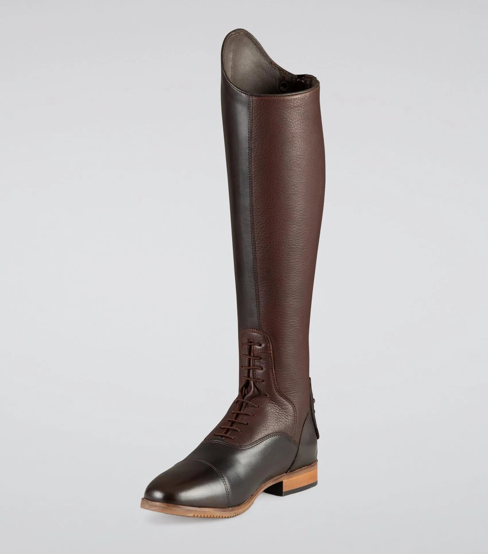 Bilancio Ladies Leather Field Tall Riding Boot Brown (Wide Calf)