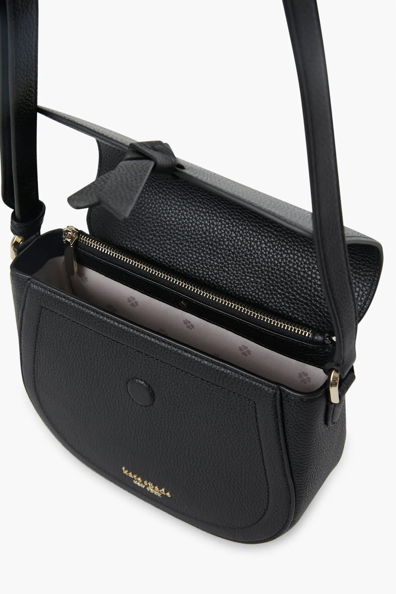 Black Knott Medium Saddle Bag