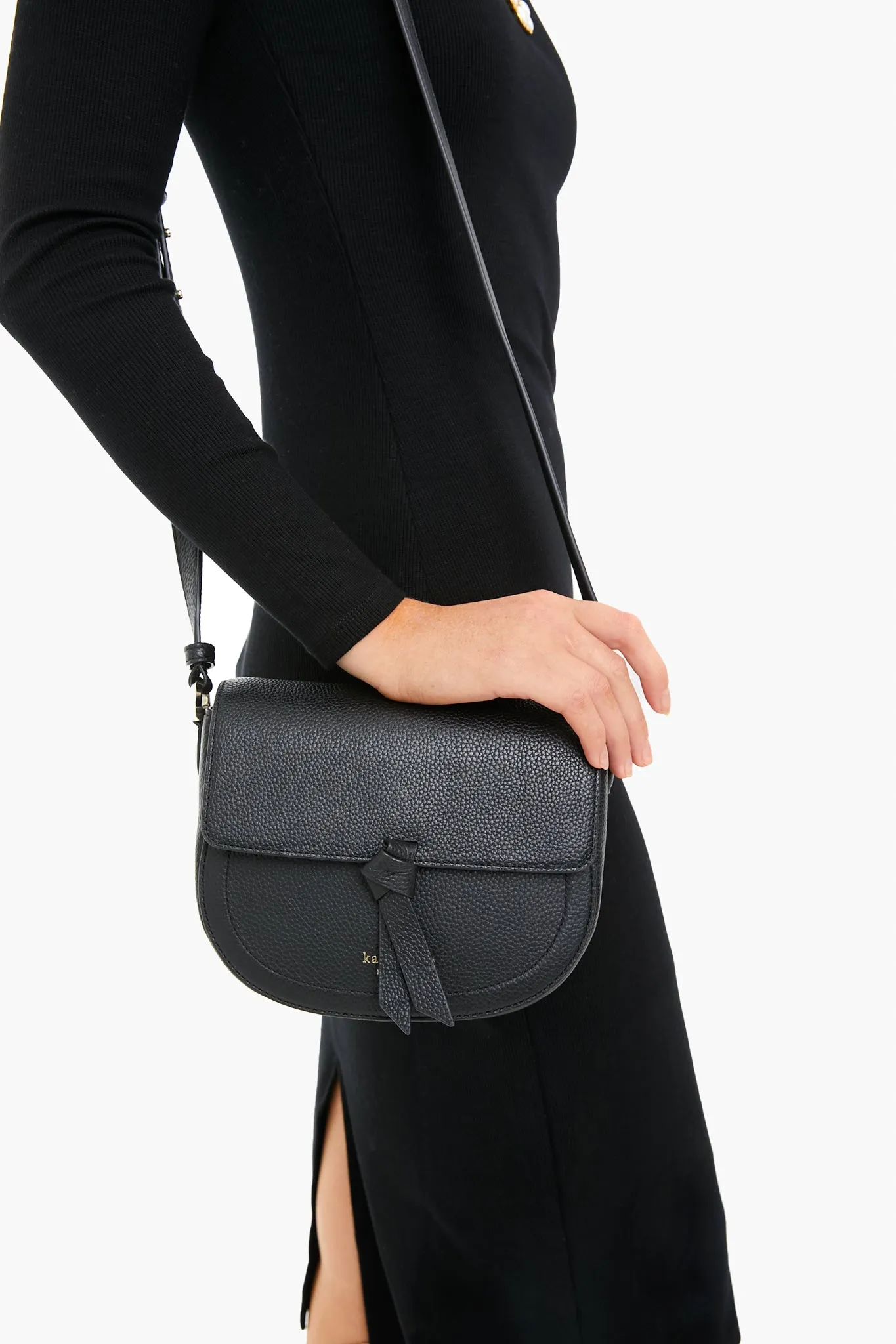 Black Knott Medium Saddle Bag