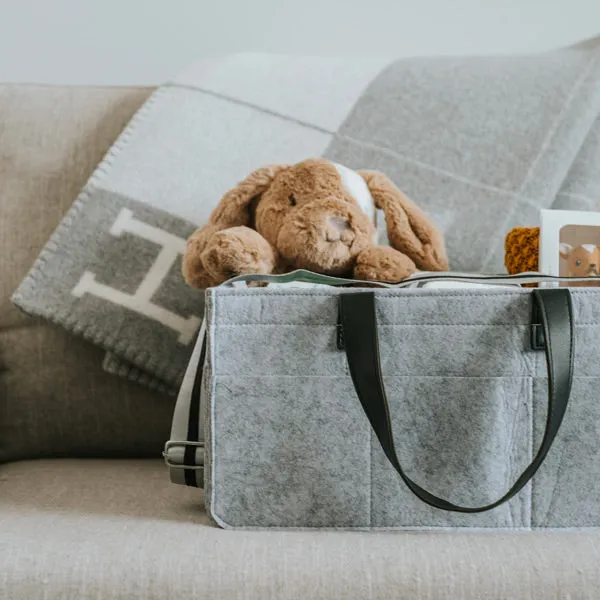 Bunnie Caddie Deluxe Nappy Organiser - Grey