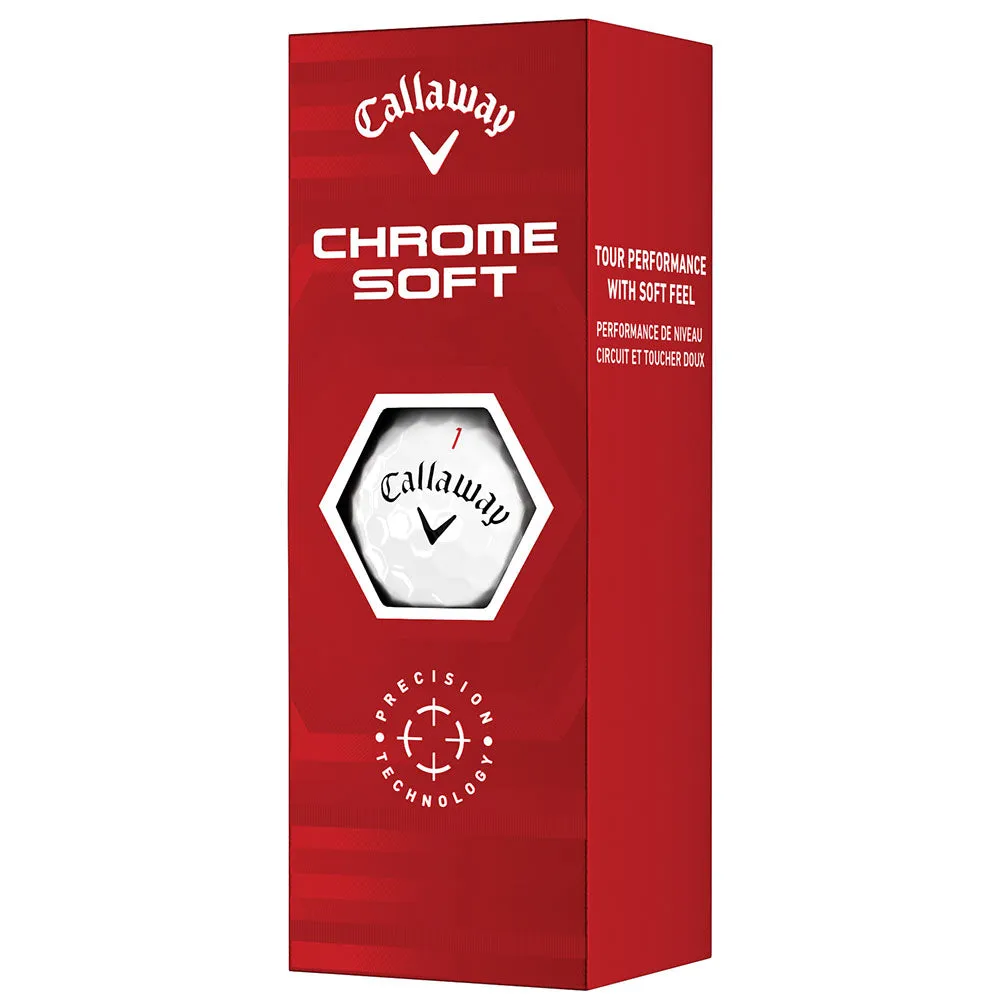 Callaway Chrome Soft Golf Balls - White - Double Dozen