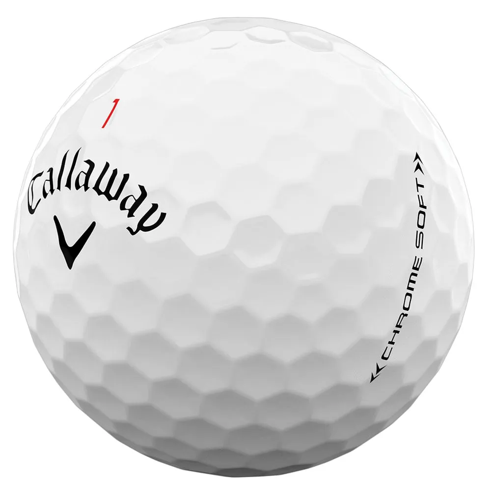Callaway Chrome Soft Golf Balls - White - Double Dozen
