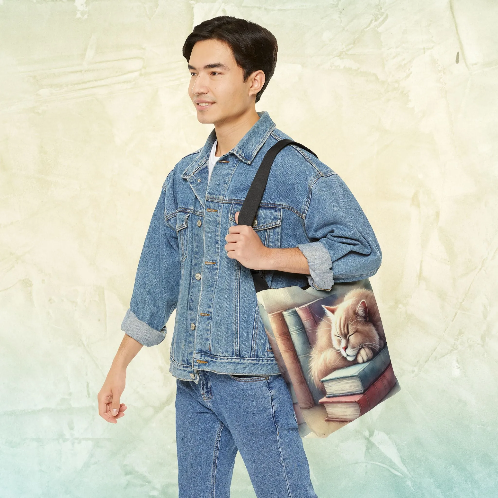 Cat Naps - Book Bag  - Adjustable Strap Tote Bag
