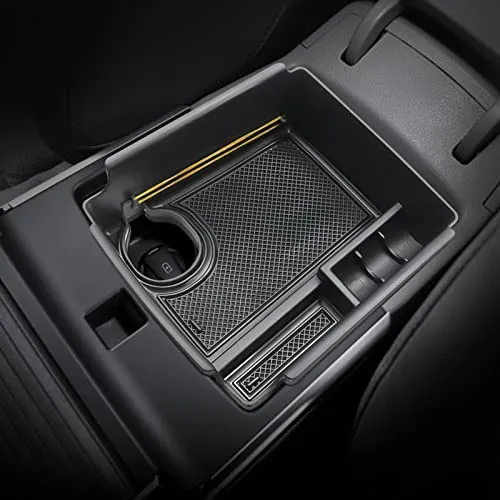 Center Console Organizer Tray Compatible with 2020 2021 2022 NIRO EV Electric Engine Armrest Console Insert Box Kiia NIRO Accessories ABS Secondary Storage