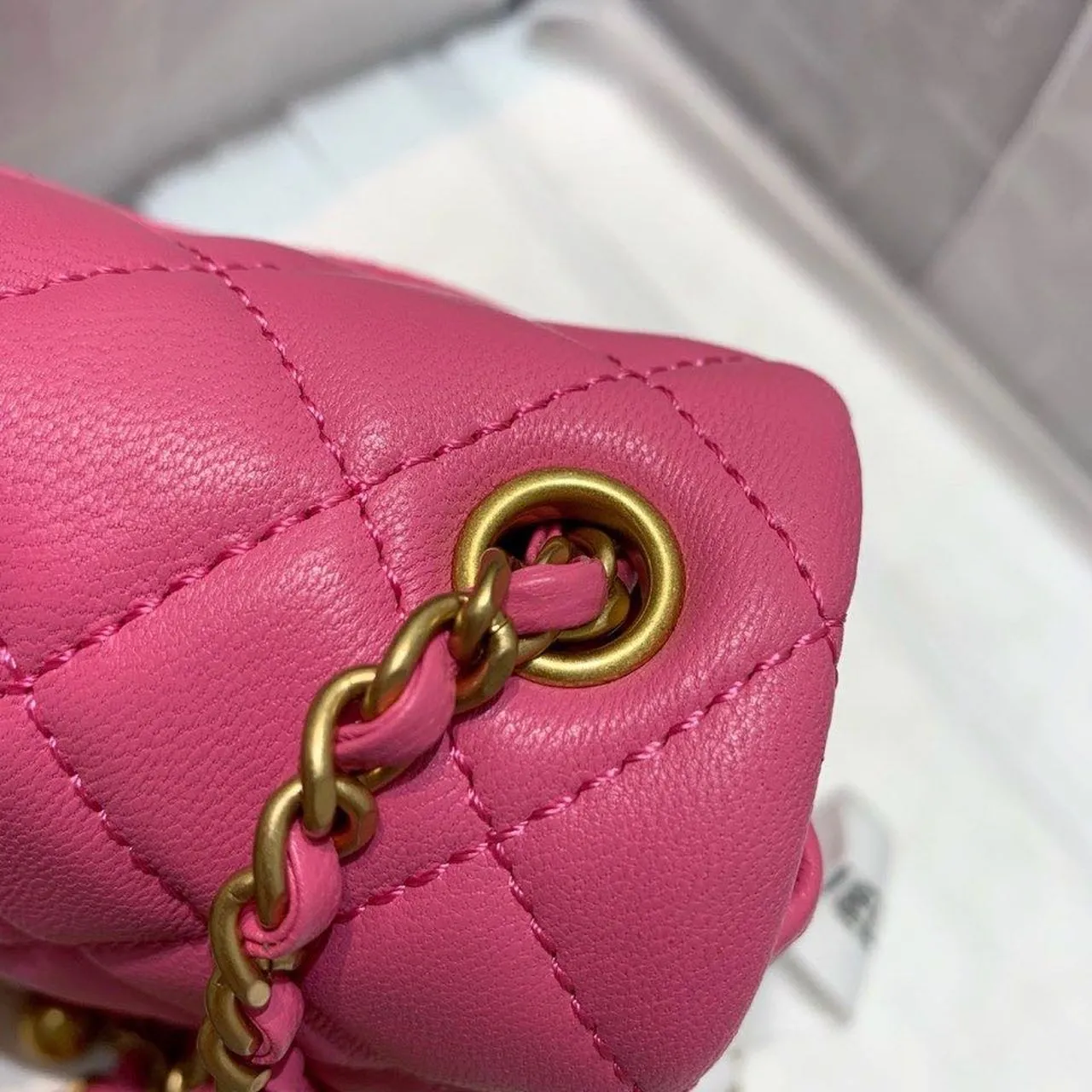CHLMini Flap Bag With CHLBall On Strap PiNike For Women, Women&#8217;s Handbags, Shoulder And Crossbody Bags 6.7in/17cm AS1786