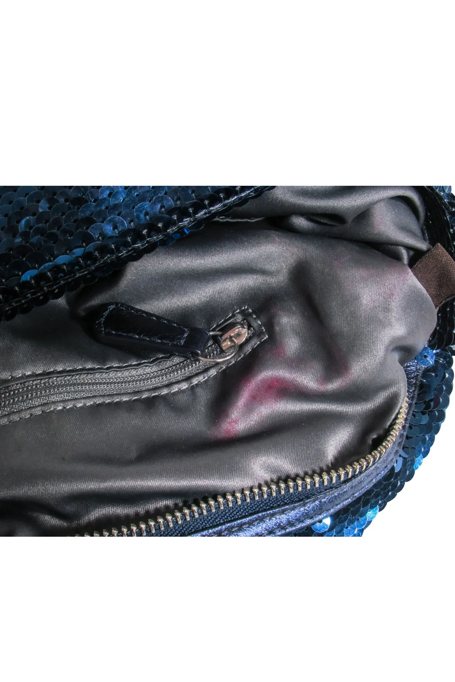 Coach - Navy Poppy "Spotlight" Sequin Bag