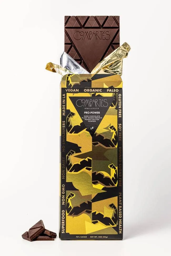 Compartes Chocolate | Vegan Organic Dark Chocolate Peanut Butter Protein - Pro Power