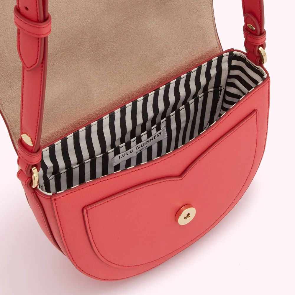 CORAL MEDIUM ESME SADDLE BAG