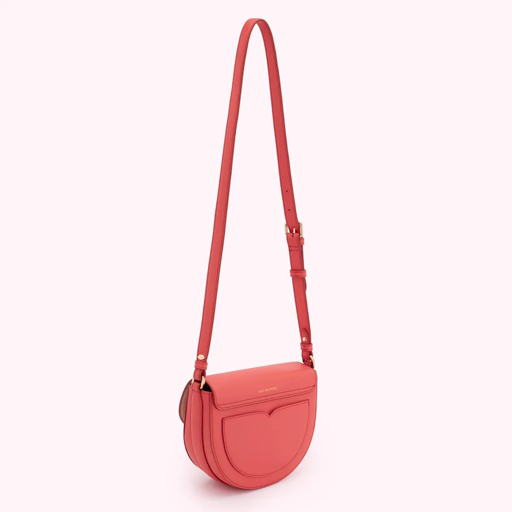 CORAL MEDIUM ESME SADDLE BAG