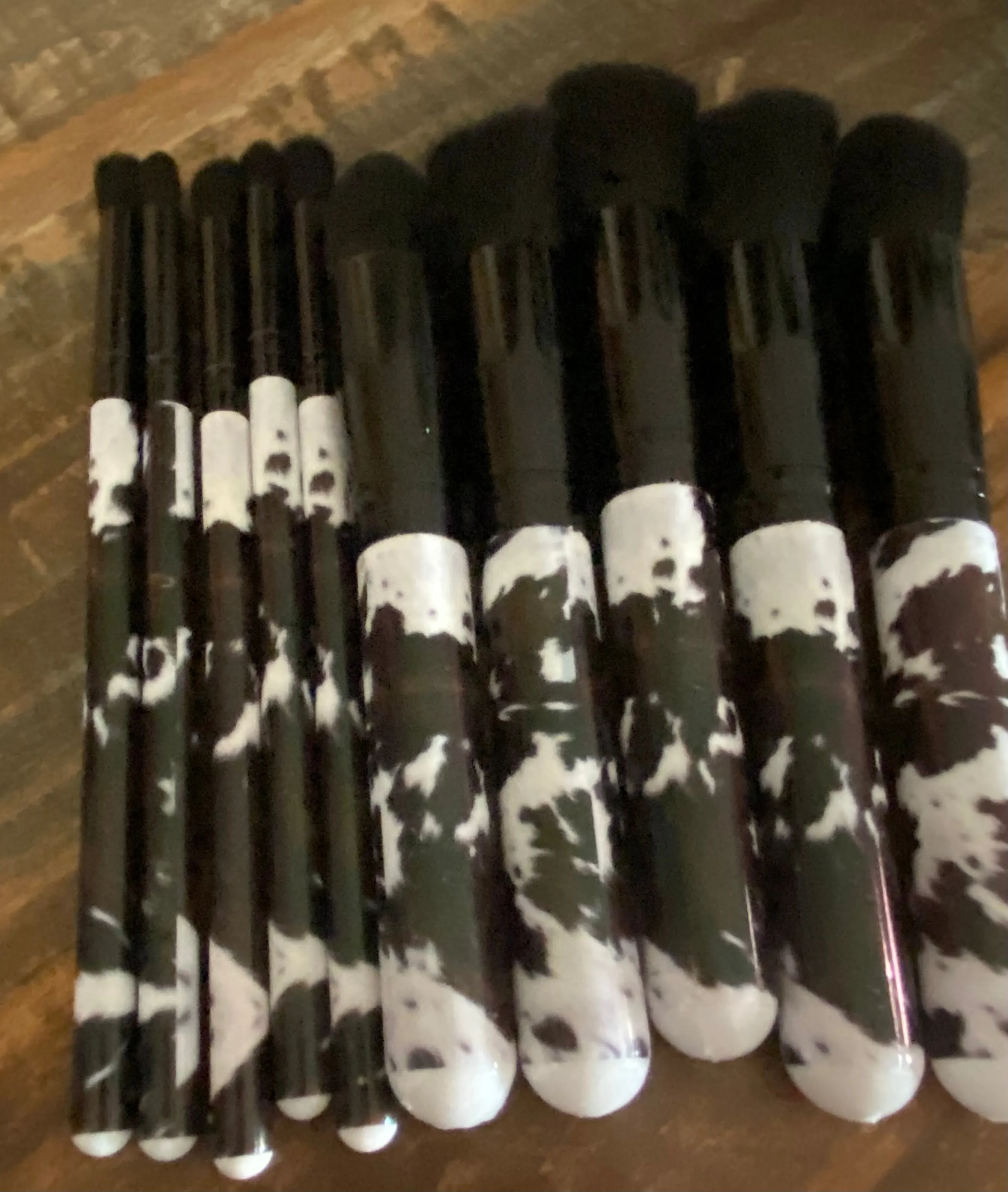 Cowprint Makeup brushes