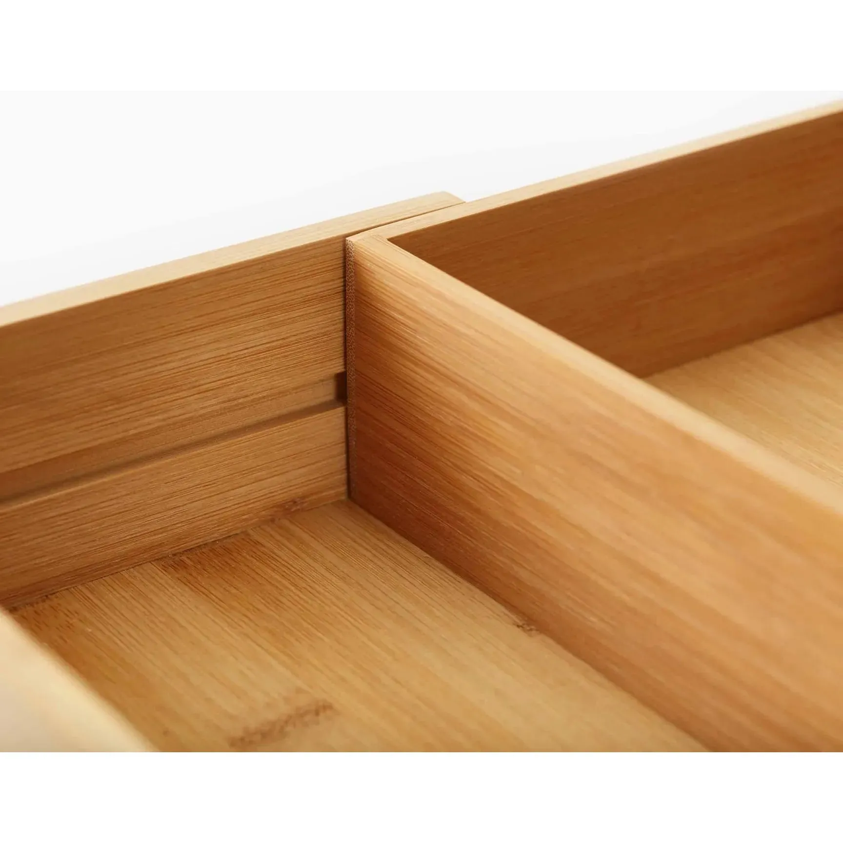 DrawerStore™ Bamboo Expanding Cutlery, Utensil & Gadgets Organizer