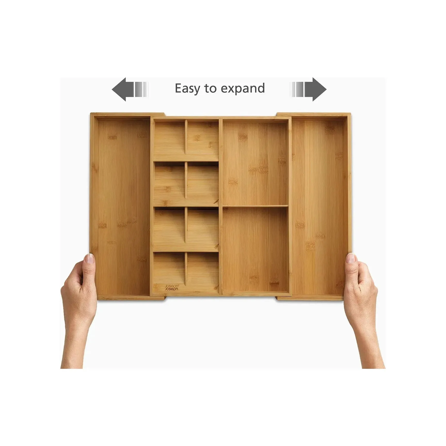 DrawerStore™ Bamboo Expanding Cutlery, Utensil & Gadgets Organizer