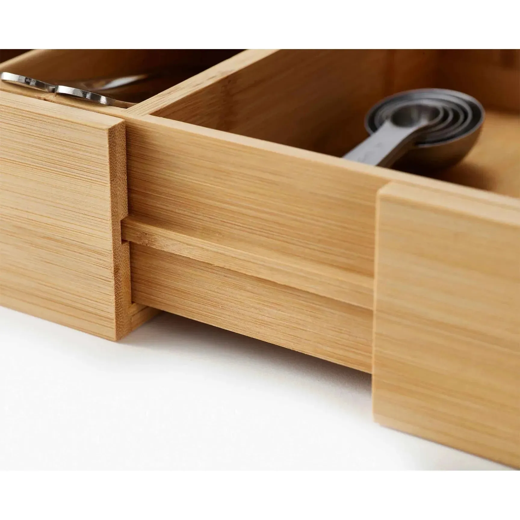 DrawerStore™ Bamboo Expanding Cutlery, Utensil & Gadgets Organizer