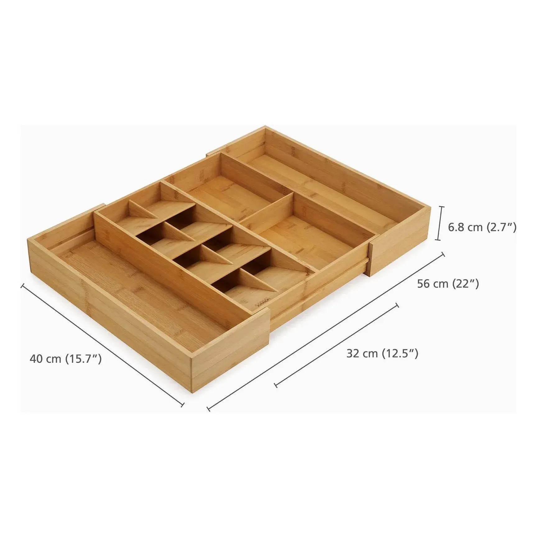 DrawerStore™ Bamboo Expanding Cutlery, Utensil & Gadgets Organizer