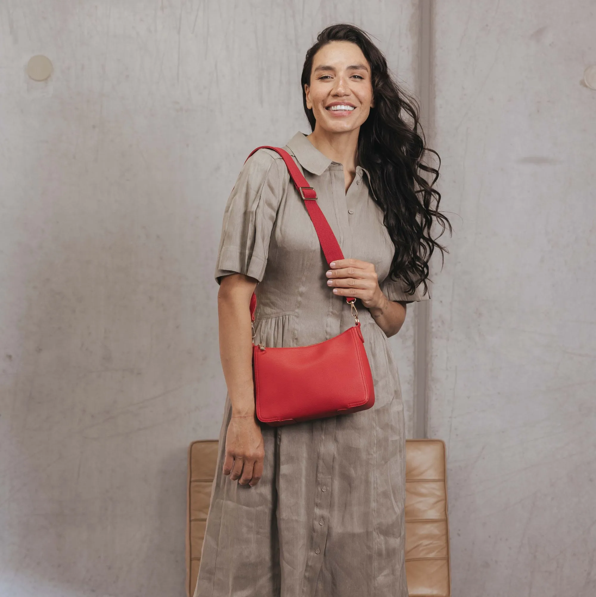 Elle Crossbody Bag Red