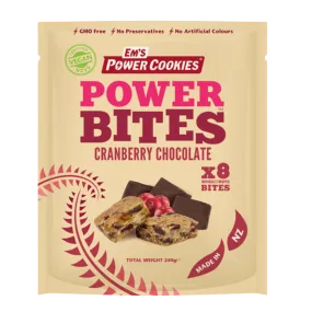 Em's Power Cookies - Power Bites - Cranberry Chocolate (Vegan)