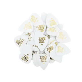 Ernie Ball 9121EB Heavy White Picks, Bag of 144