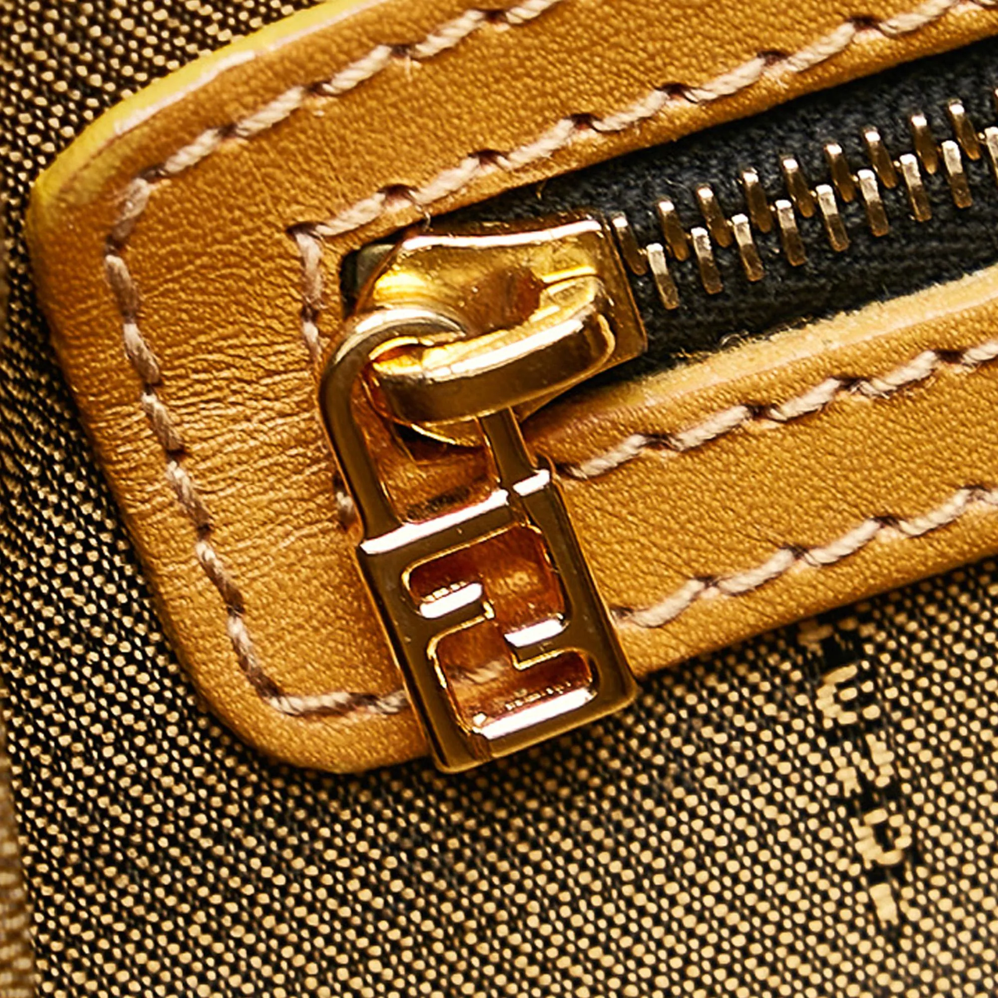 Fendi Tiger Print Canvas Shoulder Bag (SHG-28562)