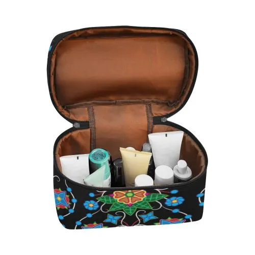 Floral Beadwork Four Mothers Cosmetic Bag/Large