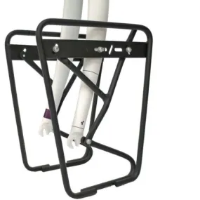 Front Push Lowrider Alloy Bike Pannier Rack Bicycle Luggage Carrier Black
