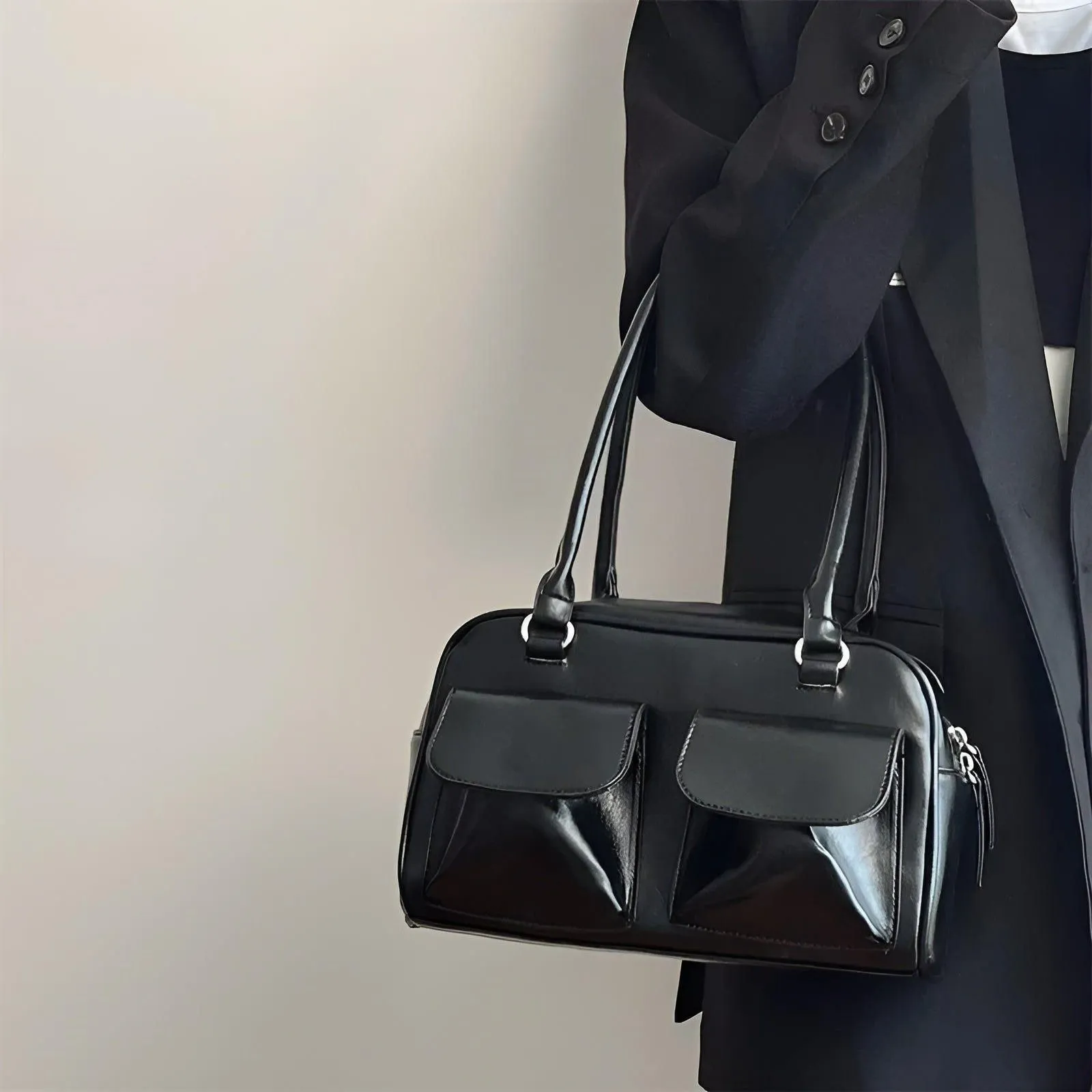 Gabriella Bag - Vintage Vegan Ledertasche für die Schulter