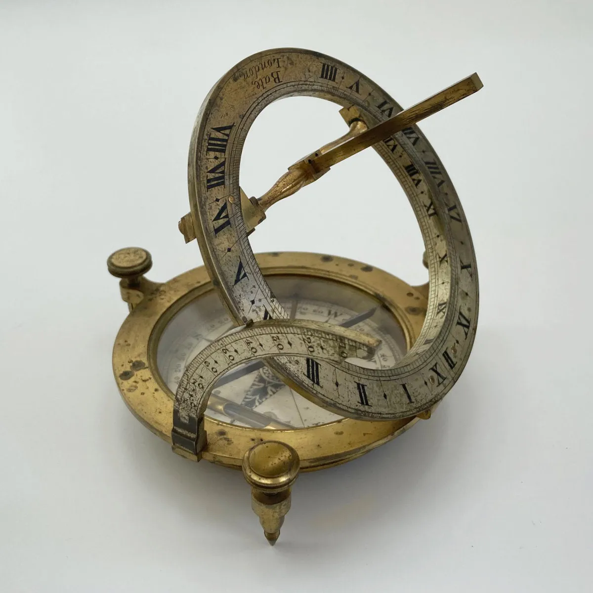 Georgian Universal Equinoctial Sundial by Robert Brettell Bate London