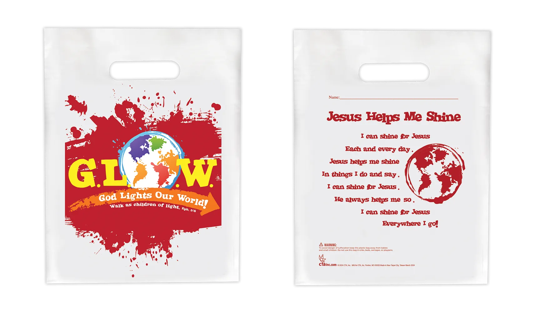 Gospel Fun Book Set - G.L.O.W. God Lights Our World