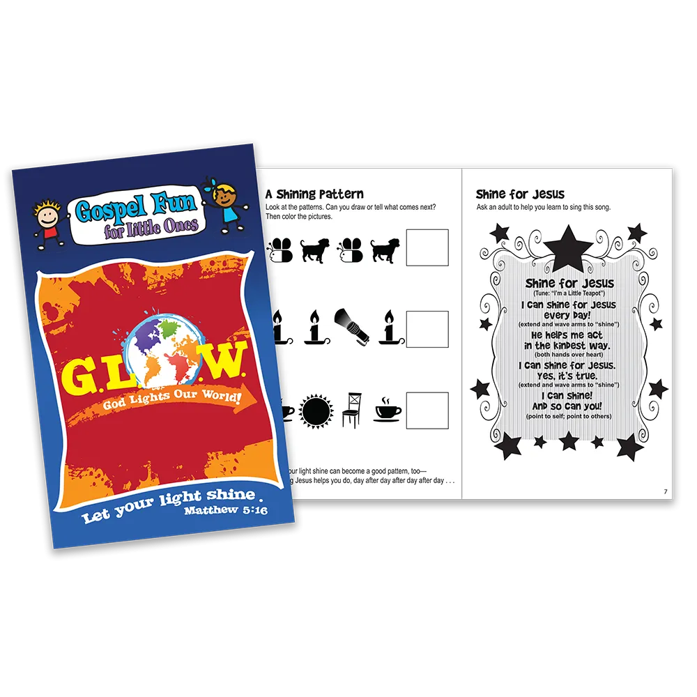 Gospel Fun Book Set - G.L.O.W. God Lights Our World