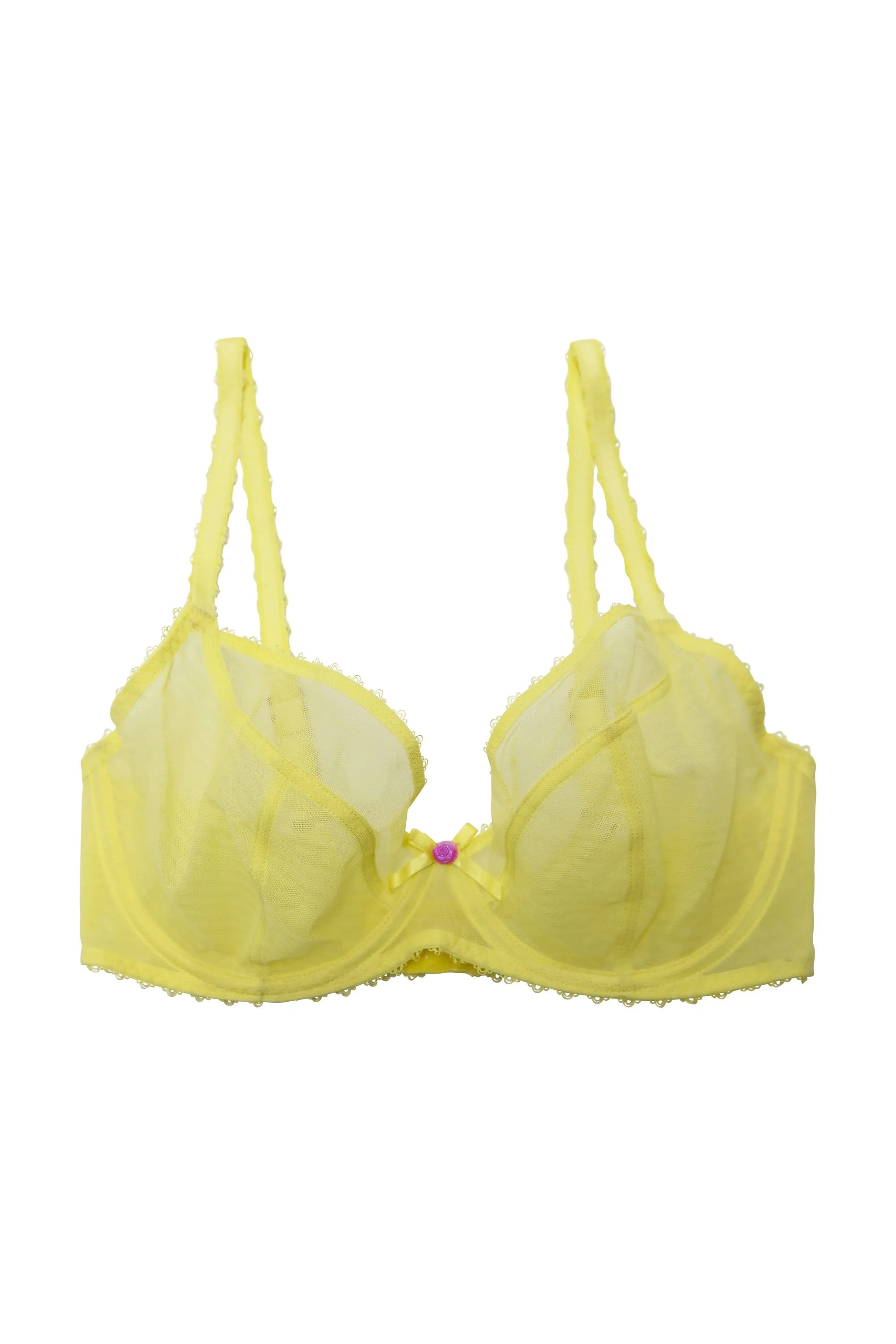 Grace Lemon Yellow Plunge Bra