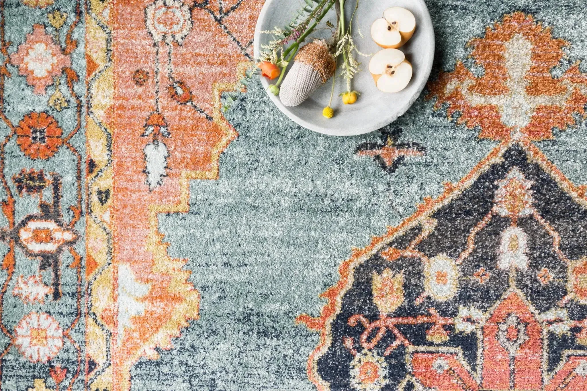 Graham by Magnolia Home GRA-02 Blue/Sunrise Rug