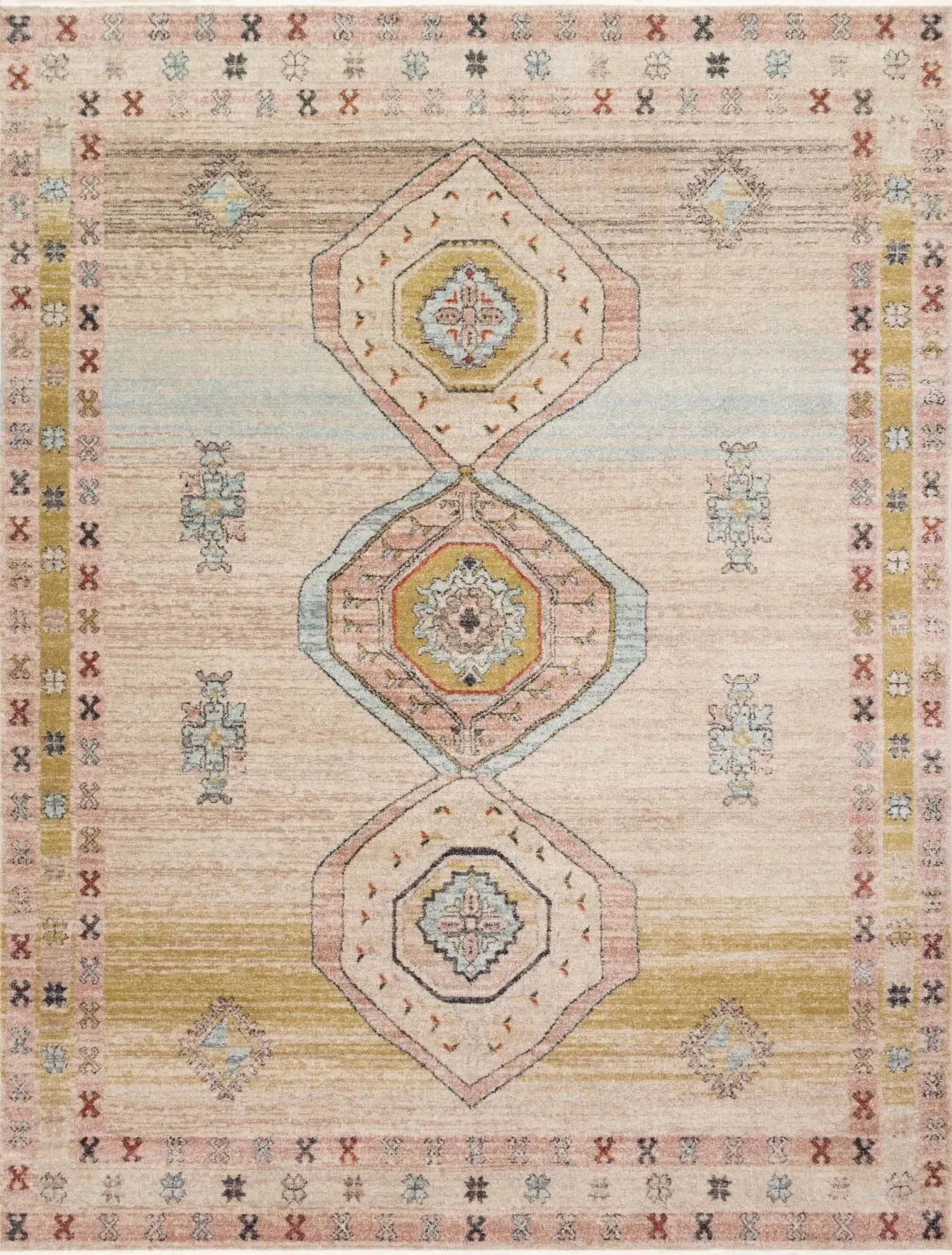 Graham by Magnolia Home GRA-04 Antique Ivory/Multi Rug