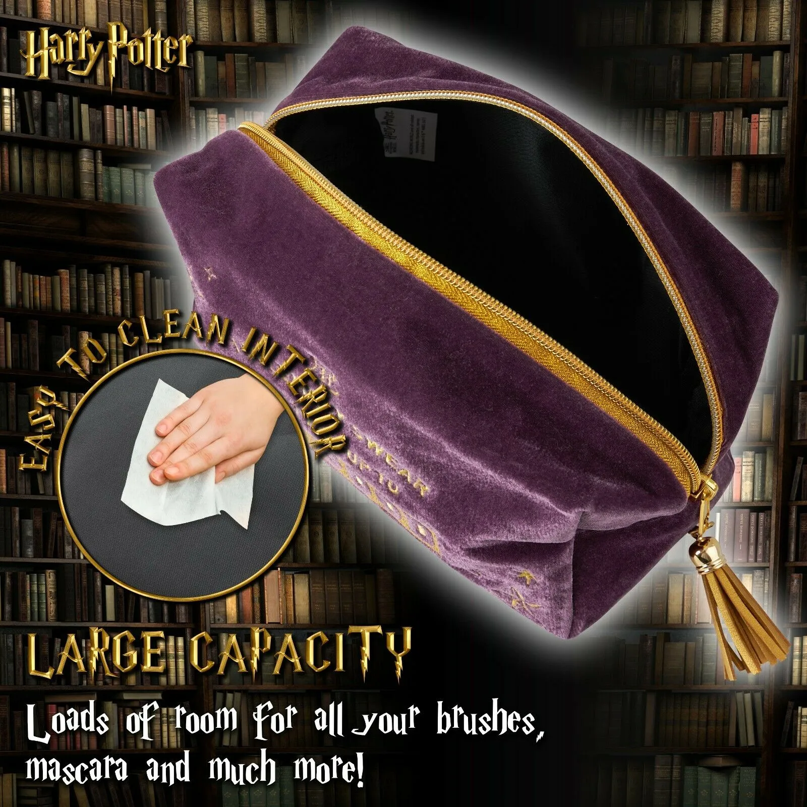 Harry Potter Hogwarts Make Up Bags for Women