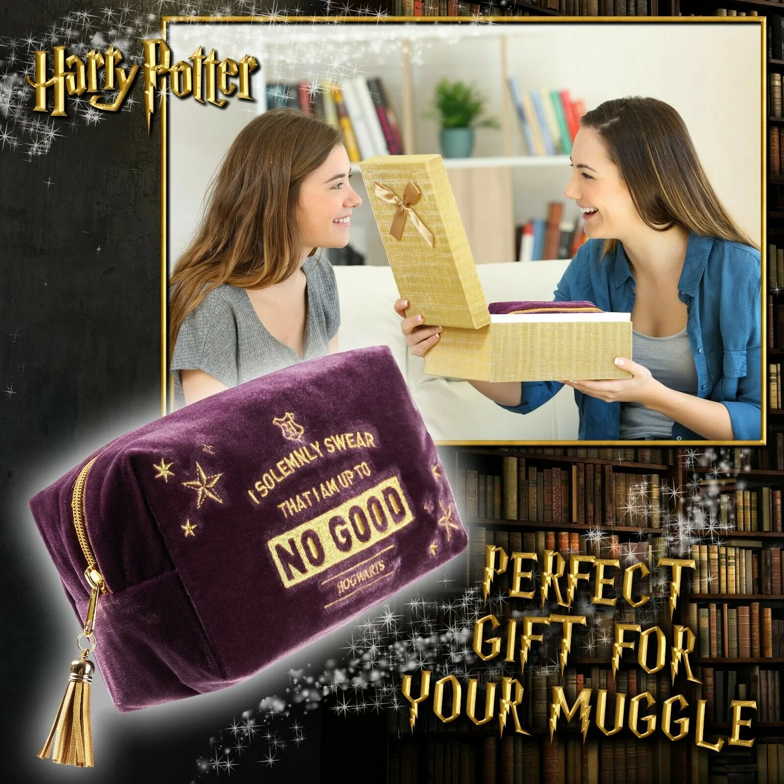 Harry Potter Hogwarts Make Up Bags for Women