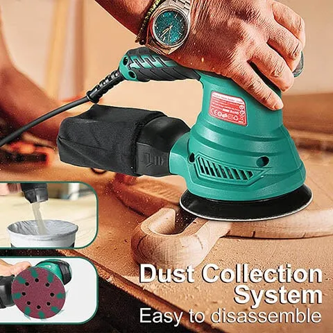 HYCHIKA Corded Handheld Orbital Sander 2.5 Amp 300W 13000RPM
