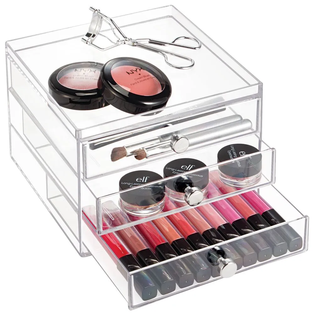 iDesign Drawers - 3 Drawer Slim in Clear