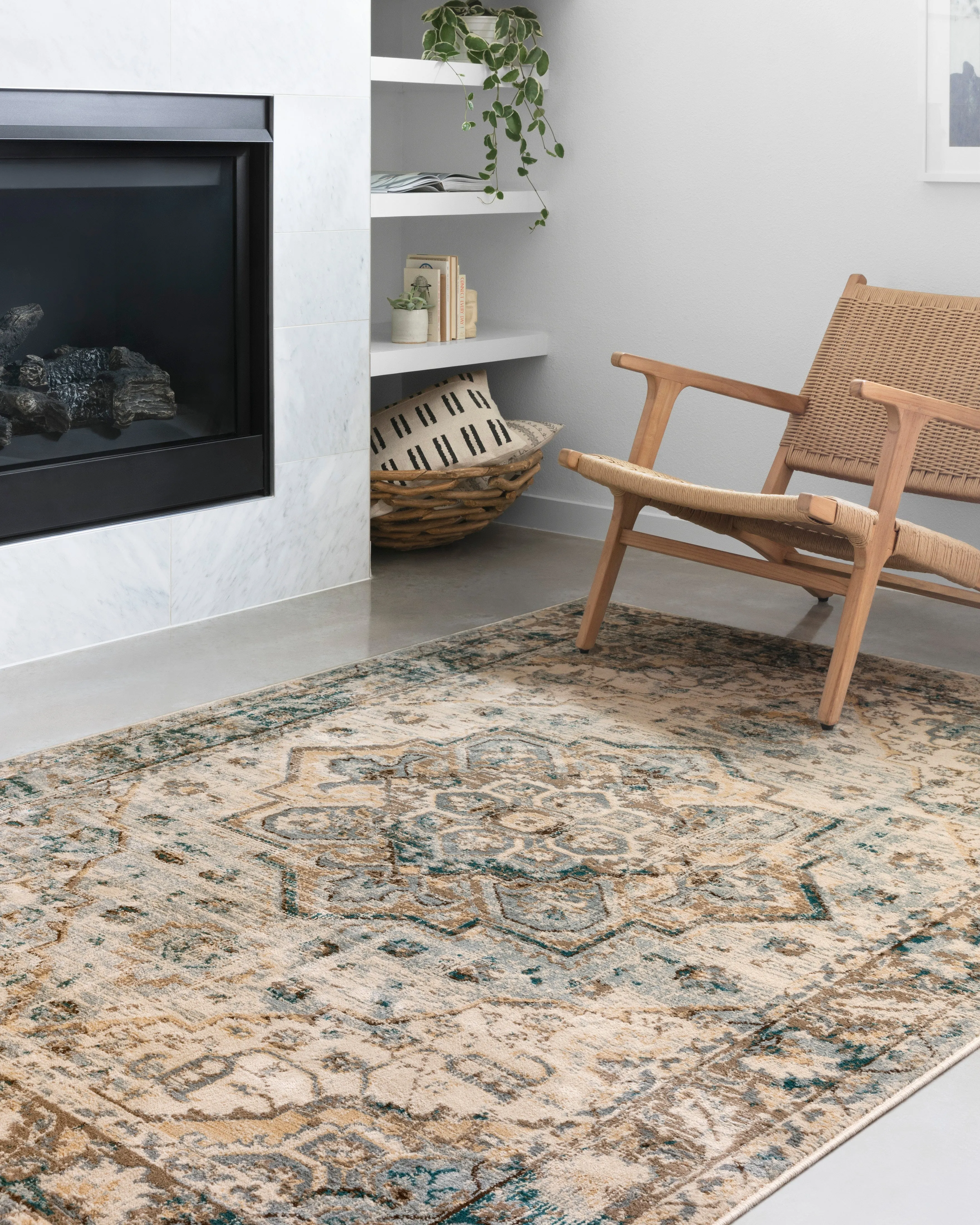 Isadora Rug in Oatmeal & Bark