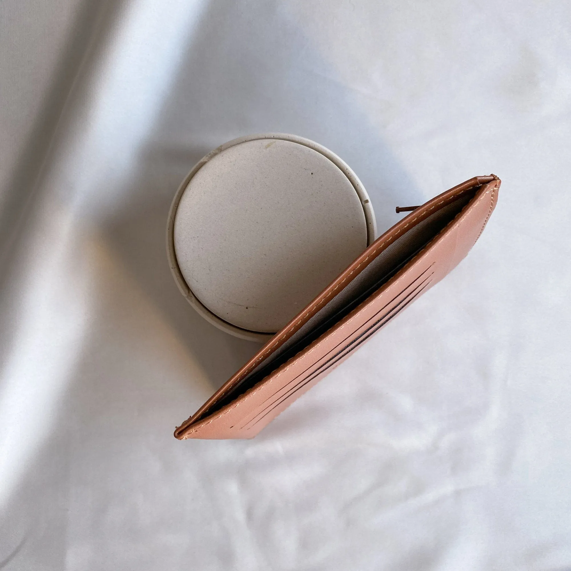 Jasmin Vegan Apple Leather Compact Wallet | Lilac
